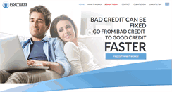 Desktop Screenshot of fortresscreditpro.com
