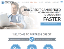 Tablet Screenshot of fortresscreditpro.com